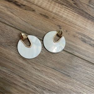 White Shell Earrings